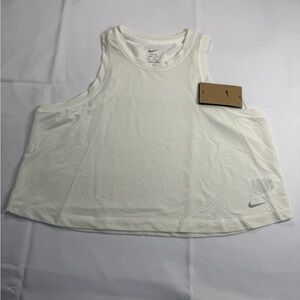 Nike White Boxy Relaxed Tank‎ Top